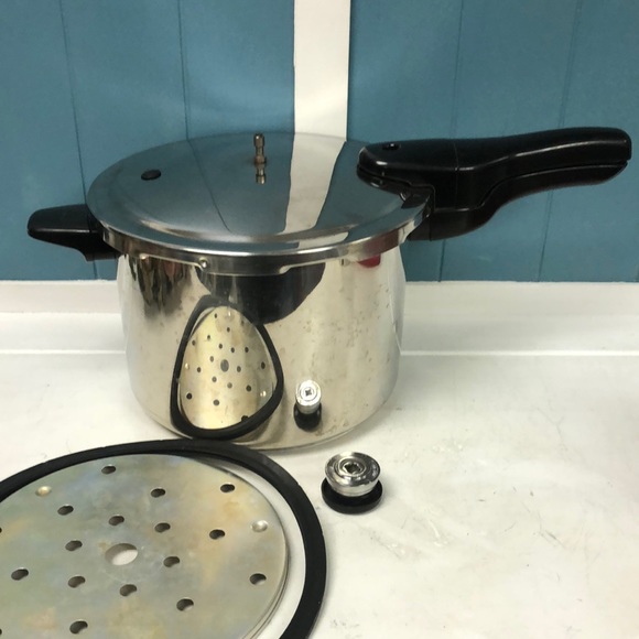 presto Kitchen Presto 6 Qt Pressure Cooker Model 26408 Aluminum Gas